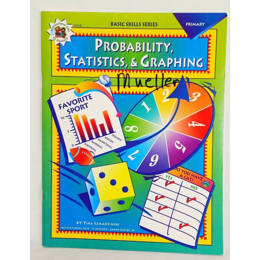 Probability Statistics Graphing Primary Tina Szmadzinski Instructional Fair 1997